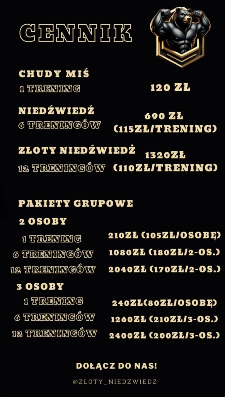 złoty niedźwiedź cennik1